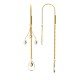 American Diamond Tear Drop Gold Earrings