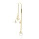 American Diamond Tear Drop Gold Earrings