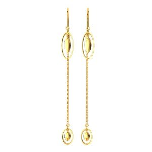 Eyed Shaped Long Drop Earring