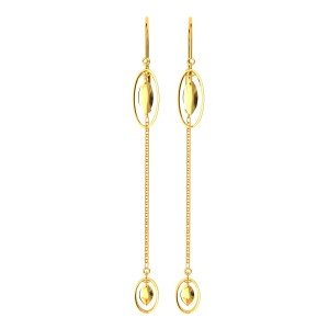 Eyed Shaped Long Drop Earring