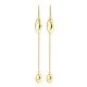 Eyed Shaped Long Drop Earring