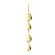 Double Petal Spiral Chain American Diamond Gold Earring