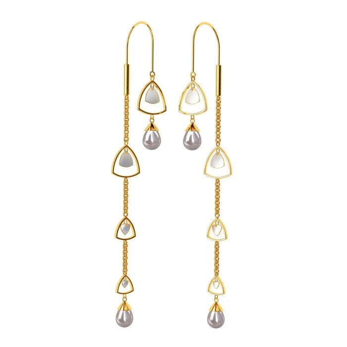 Vera Diamond Sui Dhaga Earrings-Candere by Kalyan Jewellers