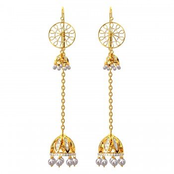 Mughal Long Chain Earring