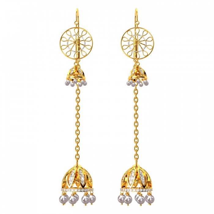 Mughal Long Chain Earring