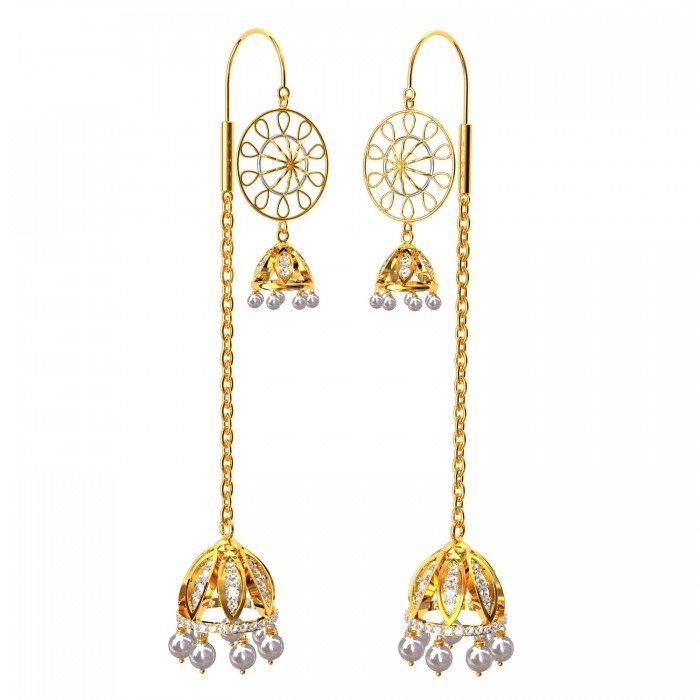 Mughal Long Chain Earring