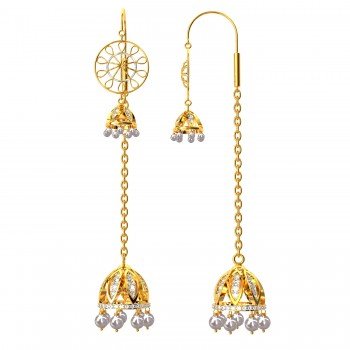 Mughal Long Chain Earring