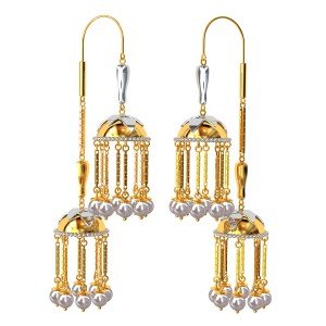 Sui Dhaga Gold Earring