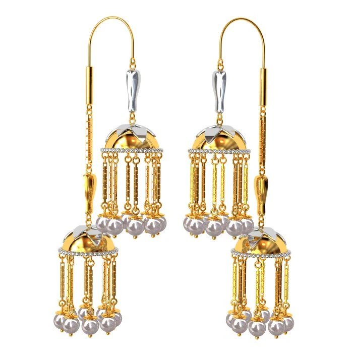 31 Best Fancy Gold Earrings Sui Dhaga Design - People choice