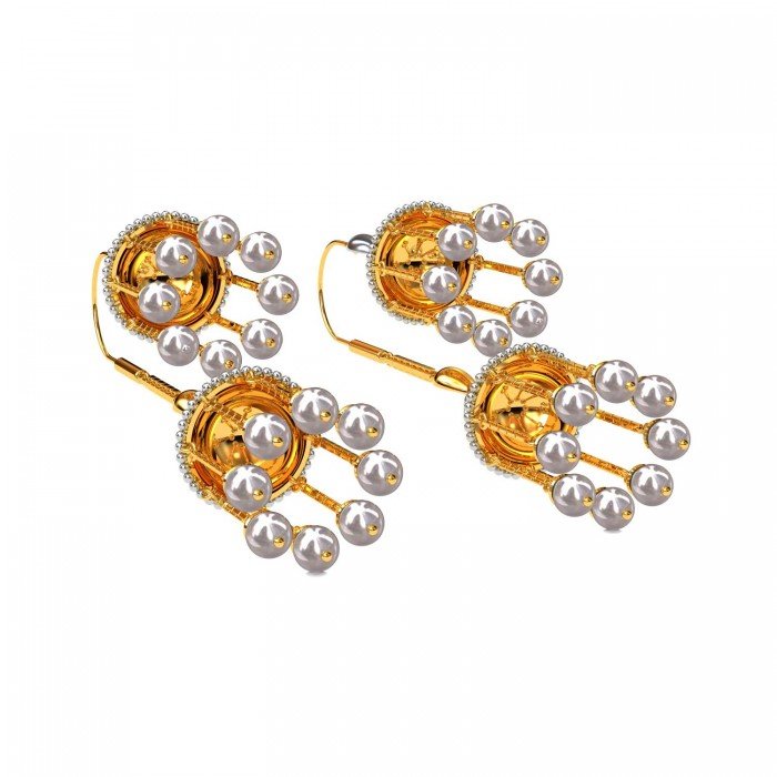 Sui Dhaga Gold Earring