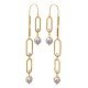 Mystic American Diamond Hoop Earring