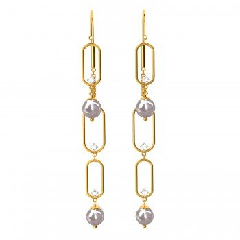 Mystic American Diamond Hoop Earring