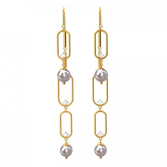 Mystic American Diamond Hoop Earring