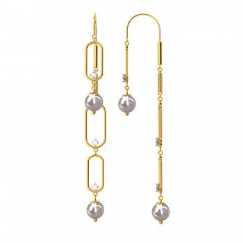 Mystic American Diamond Hoop Earring