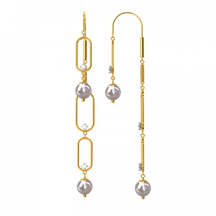 Mystic American Diamond Hoop Earring