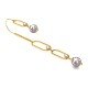 Mystic American Diamond Hoop Earring