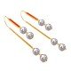 Bold Ruby Pearl Gold Hoop Earring