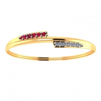 Ruby CZ Diamond Bracelet