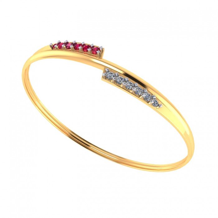 Ruby CZ Diamond Bracelet