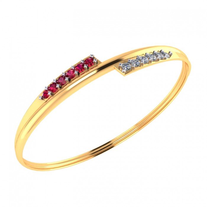 Ruby CZ Diamond Bracelet