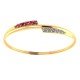 Ruby CZ Diamond Bracelet