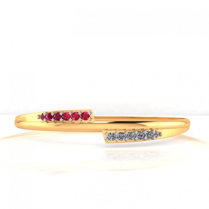 Ruby CZ Diamond Bracelet