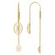 Double Wheel Long Hoop American Diamond Chain