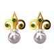 American Diamond Stud Pearl Earring