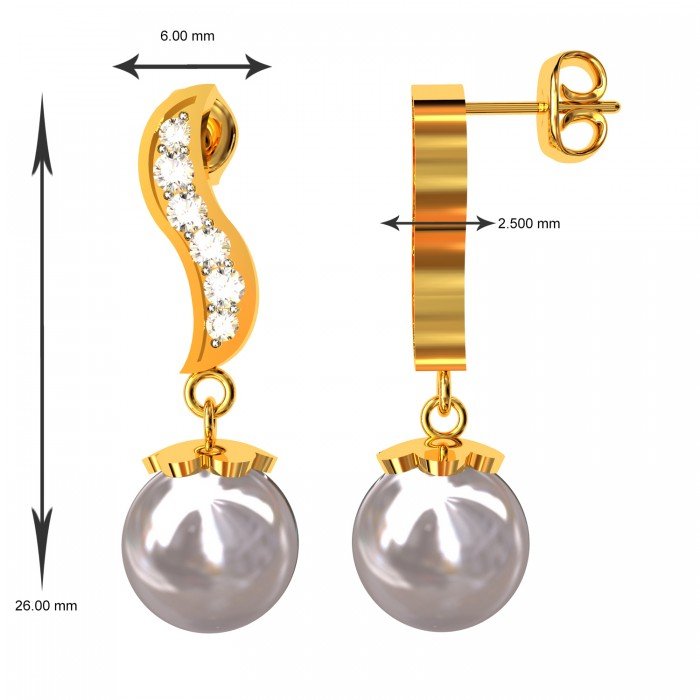 Pearl Gold Earring