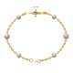 Star Pearl Charm Bracelet