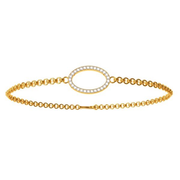 Kyra Oval Diamond Bangle Kyra Oval Diamond Bangle