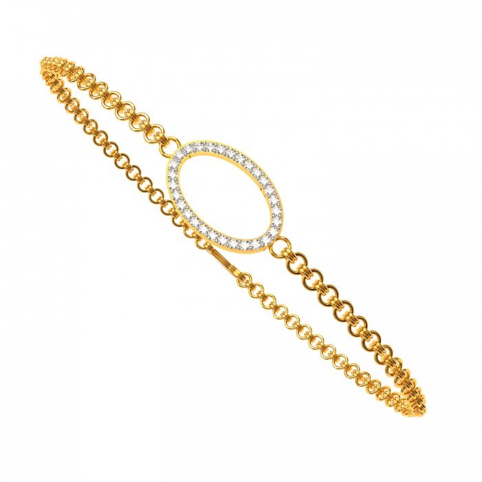 Kyra Oval Diamond Bangle