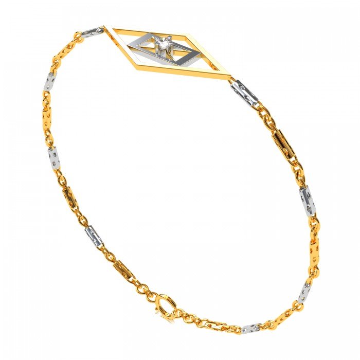 Ashen Gold Infinity Bracelet