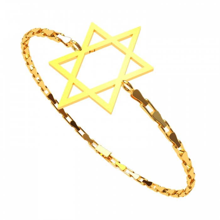 Star Gold Breaded Bracelet