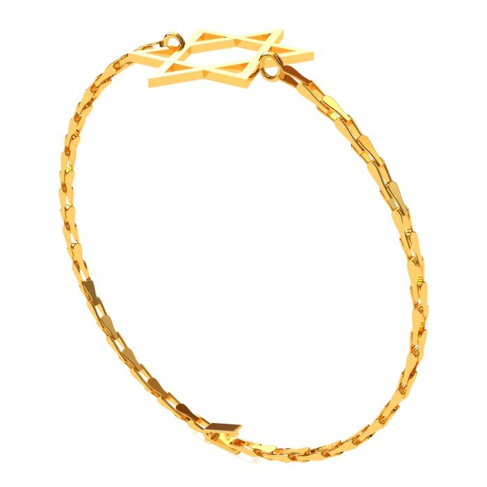 Star Gold Breaded Bracelet