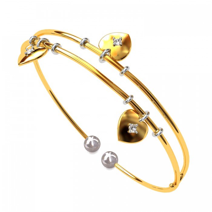 Cross Heart Pearl Bracelet