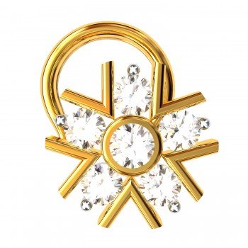 American Diamond Nose Pin Gold