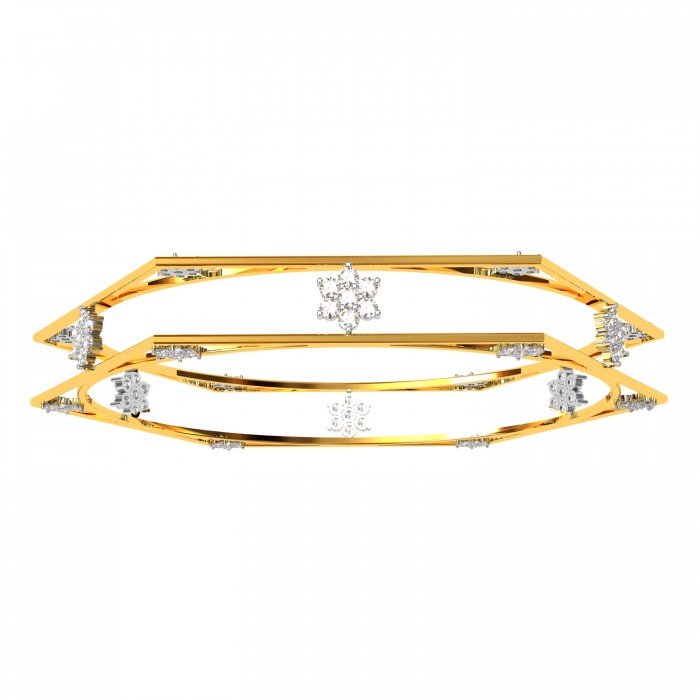 The Diamond Cluster Fashion Bangle