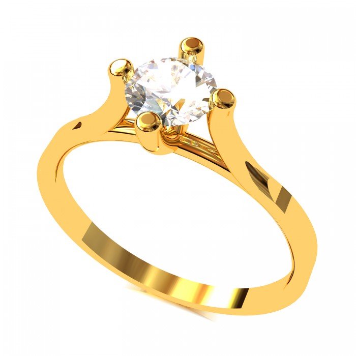 The Bonbi Solitaire American Diamond Ring