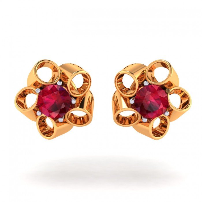 Ruby Earring