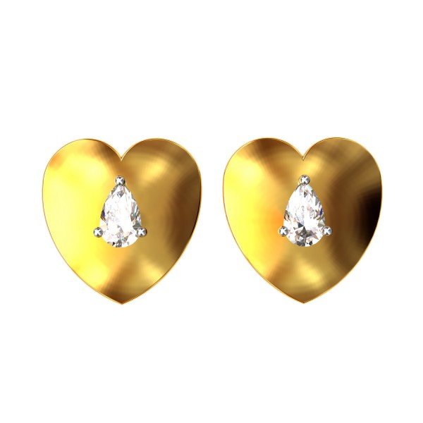 Gold Heart Earring Gold Heart Earring