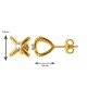 Fashion American Diamond Gold Earring