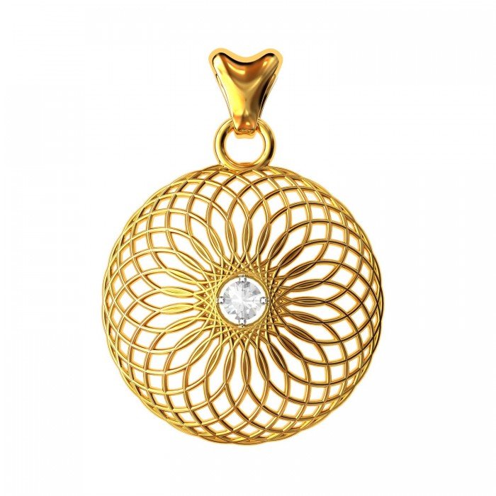 Round Spiral Pendant