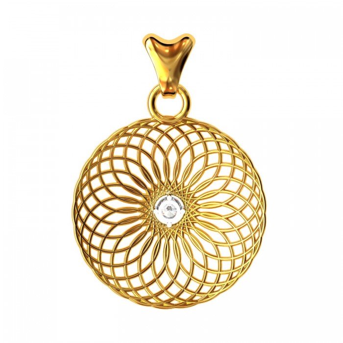 Round Spiral Pendant