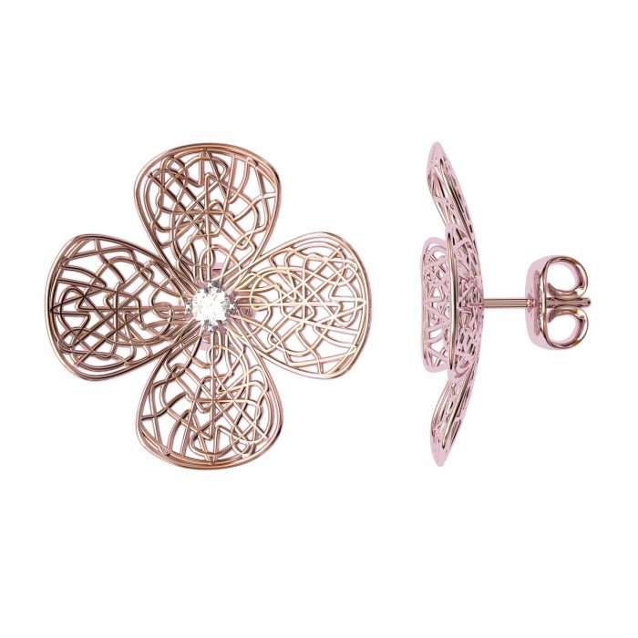 Rose Gold Earrings India