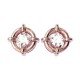 Rose Gold American Diamond Stud Earring