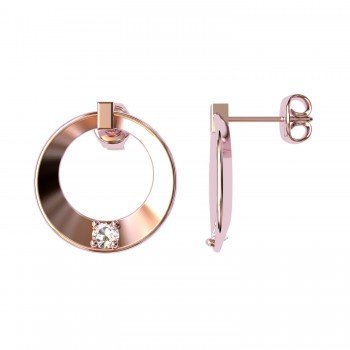 Rose Gold American Diamond Earring