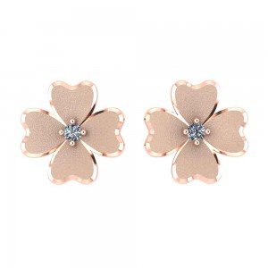 Rose Gold American Diamond Earrings