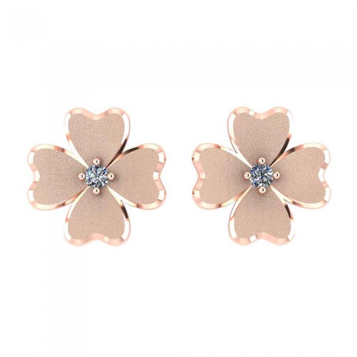 Rose Gold American Diamond Earrings