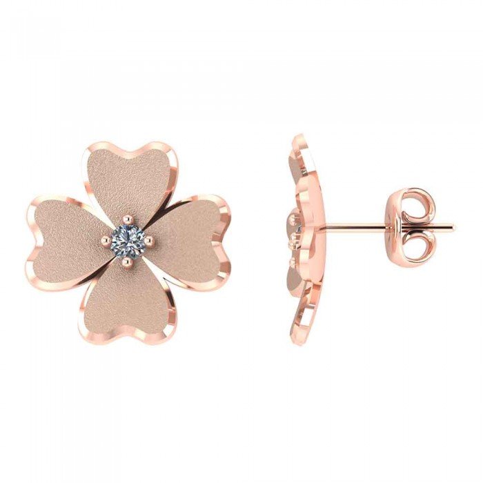 Rose Gold American Diamond Earrings